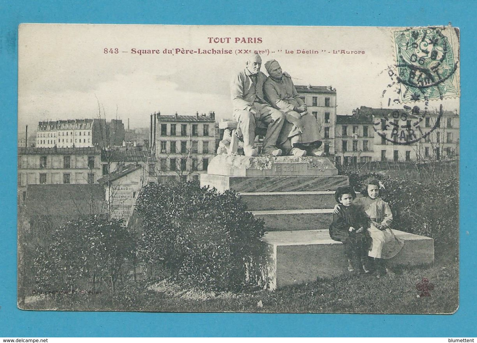 CPA 843 TOUT PARIS - Square Du Père Lachaise (XXème Arrt.) Collection FLEURY - Arrondissement: 20