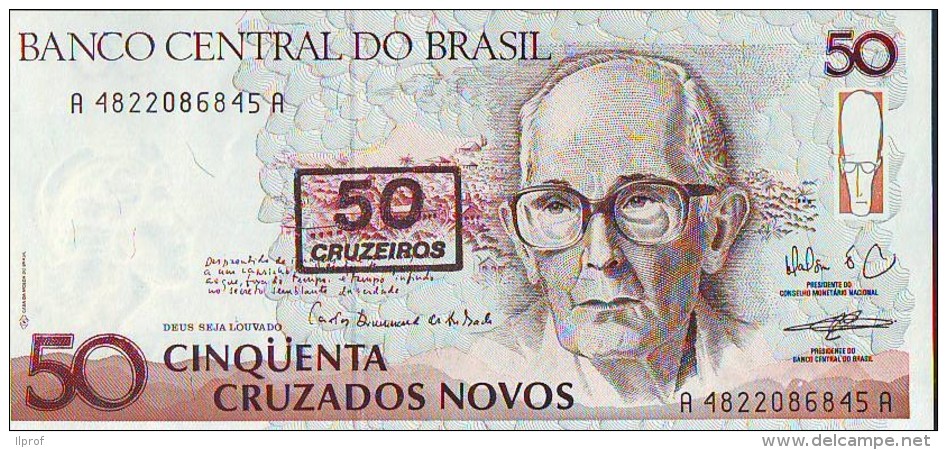 Banco Central Do Brasil 50 Cruzeiros, Banconota F. Di S. - Brazil