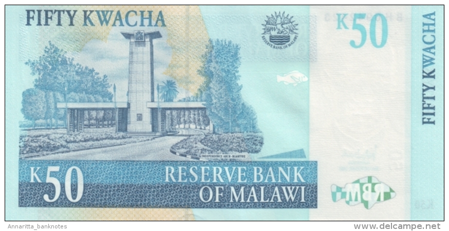 MALAWI 50 KWACHA 2007 P-53c UNC  [ MW144e ] - Malawi