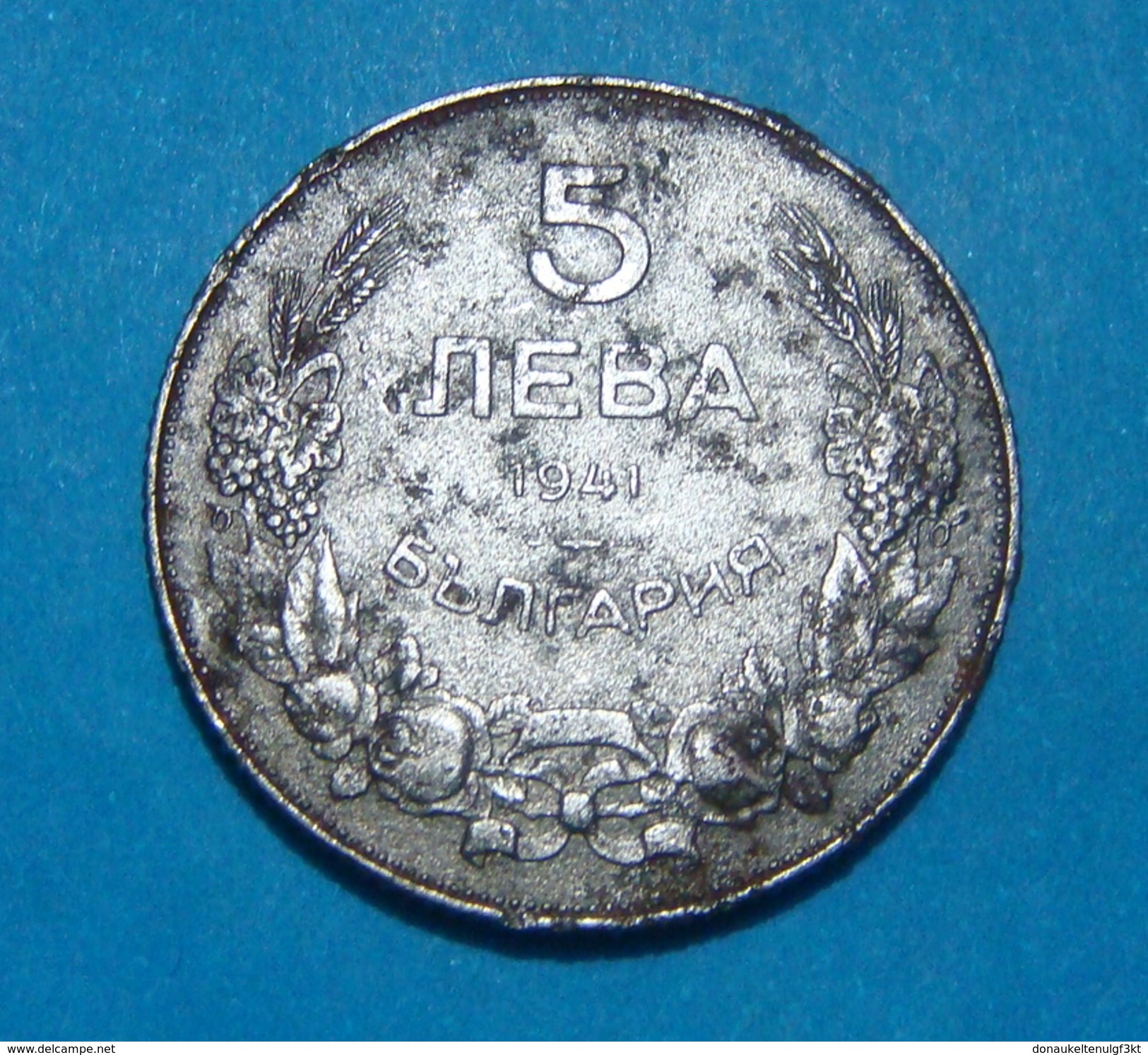 BULGARIA - GERMANY 5 LEVA 1941, RARE - Bulgaria