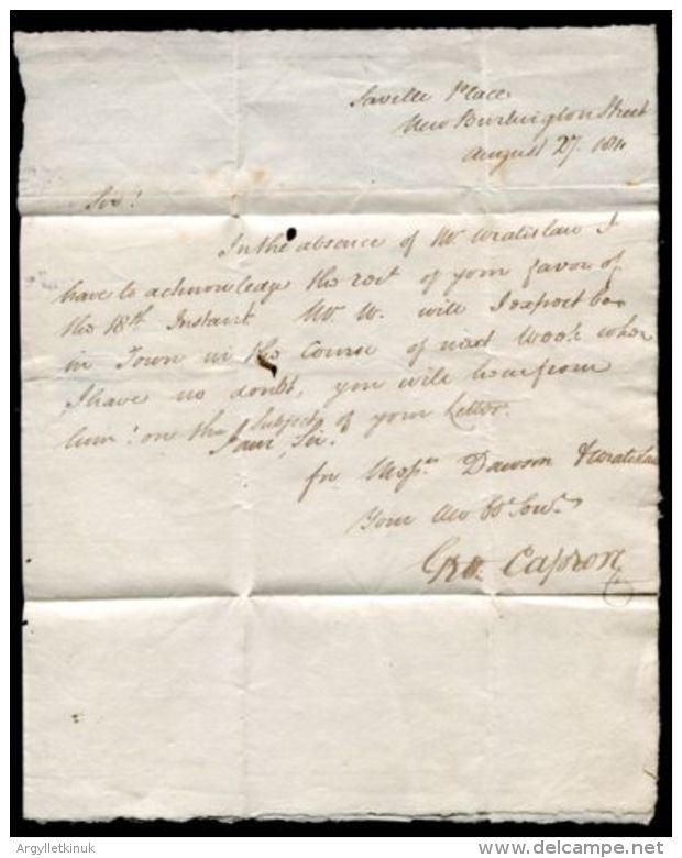 GB LONDON TO CARLISLE ENTIRE LETTER 1811 - ...-1840 Prephilately