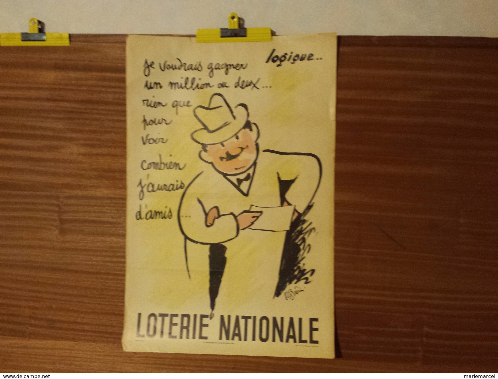 AFFICHE LOTERIE NATIONALE. AVRIL 1963.  R. GUERINI. - Affiches