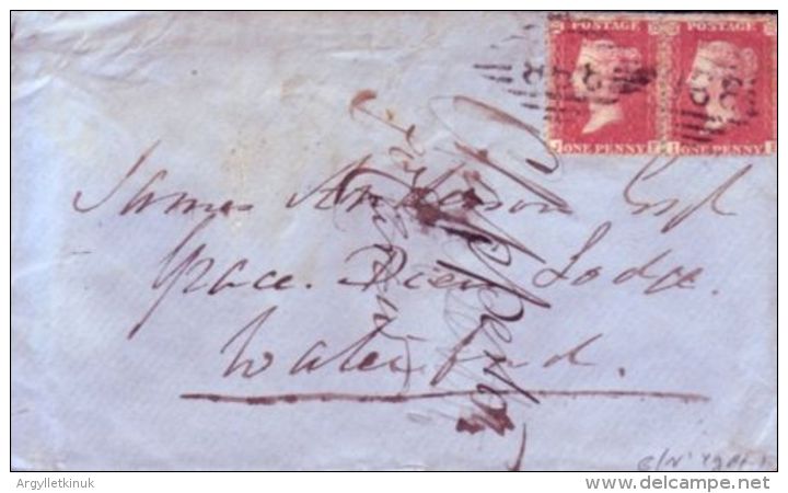 GB 1860 'THOMASTOWN' SKELETON CANCEL - Briefe U. Dokumente