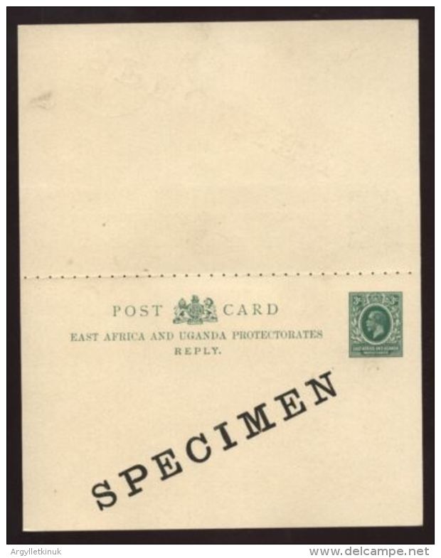 EAST AFRICA And UGANDA SPECIMEN KGV STATIONERY - Protettorati De Africa Orientale E Uganda