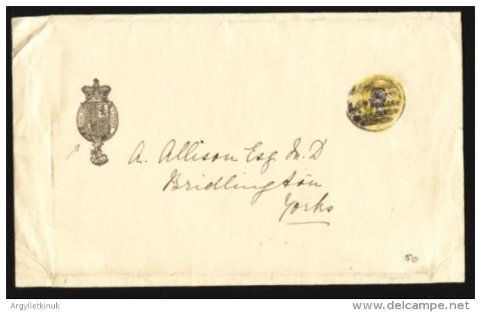 GREAT BRITAIN VICTORIAN PRE STAMPED COVER - Brieven En Documenten