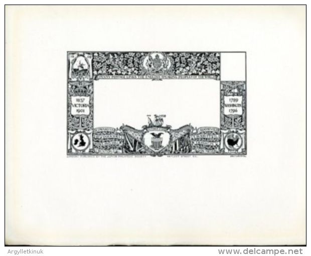 GB/USA PROOF "JUNIOR PHILATELIC SOCIETY" POSTAL STAT. - Essais & Réimpressions