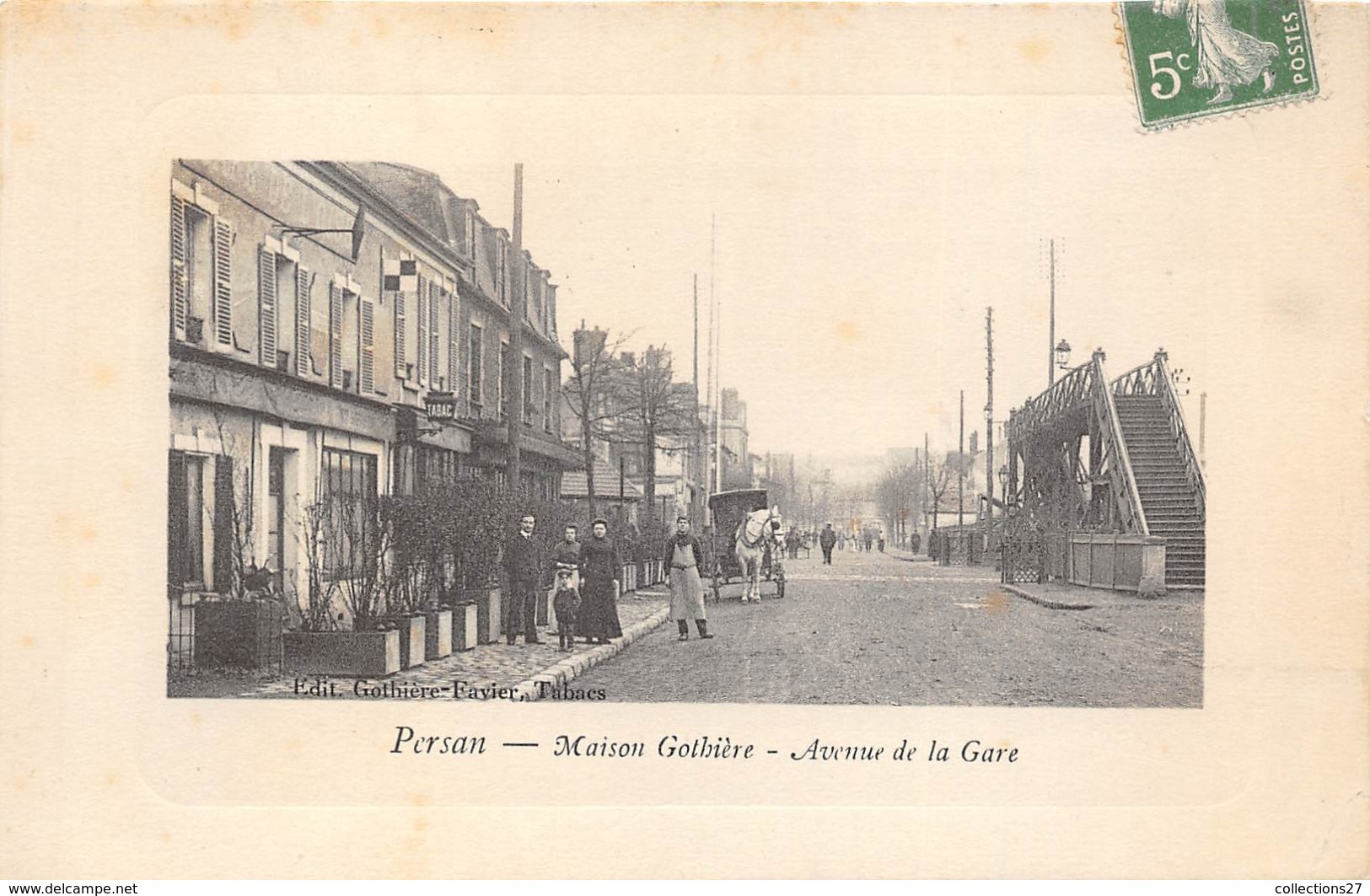 95-PERSAN- MAISON GOTBIERE, AVENUE DE LA GARE - Persan