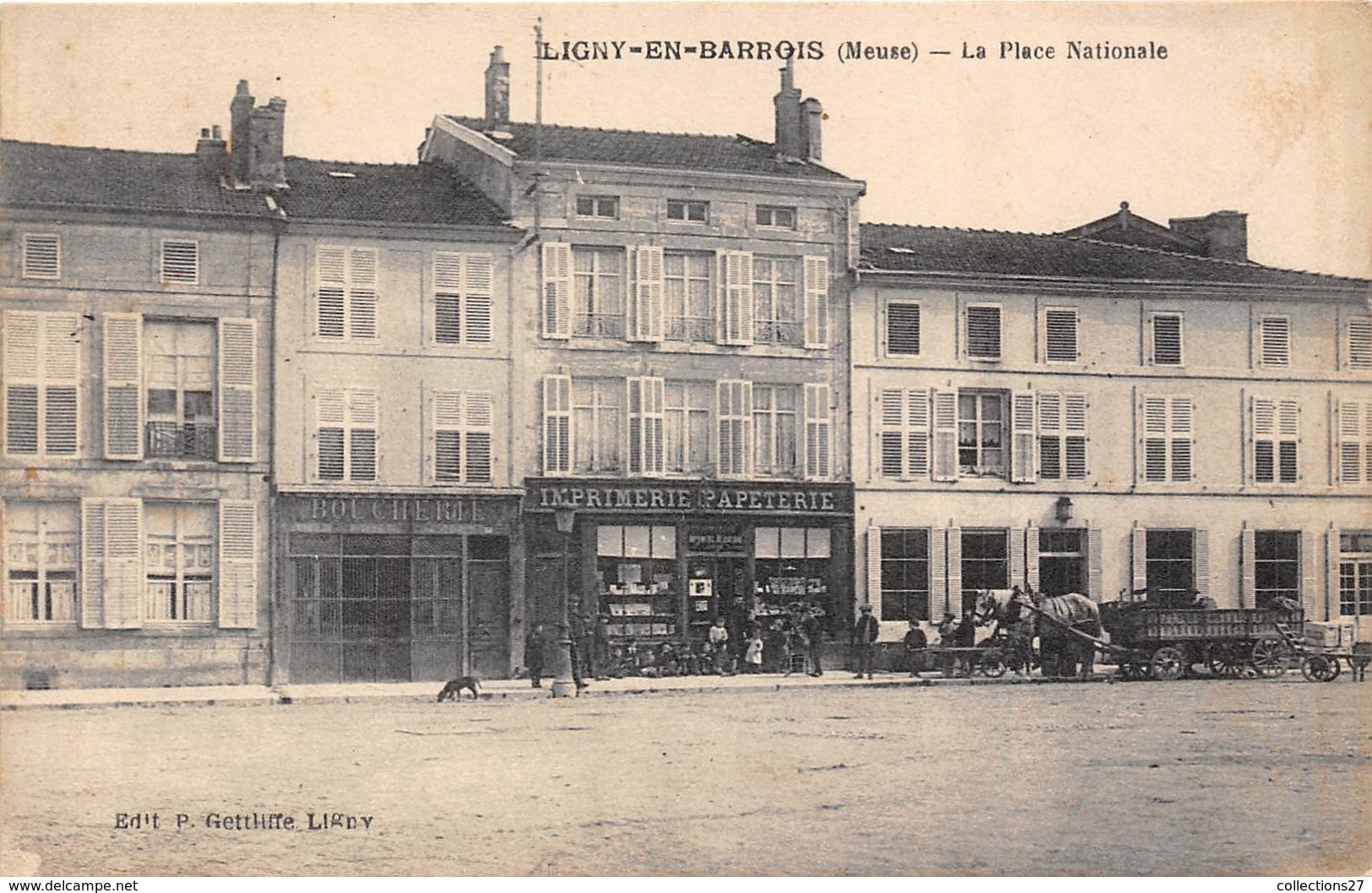 55-LIGNY-EN-BARROIS- LA PLACE NATIONALE - Ligny En Barrois