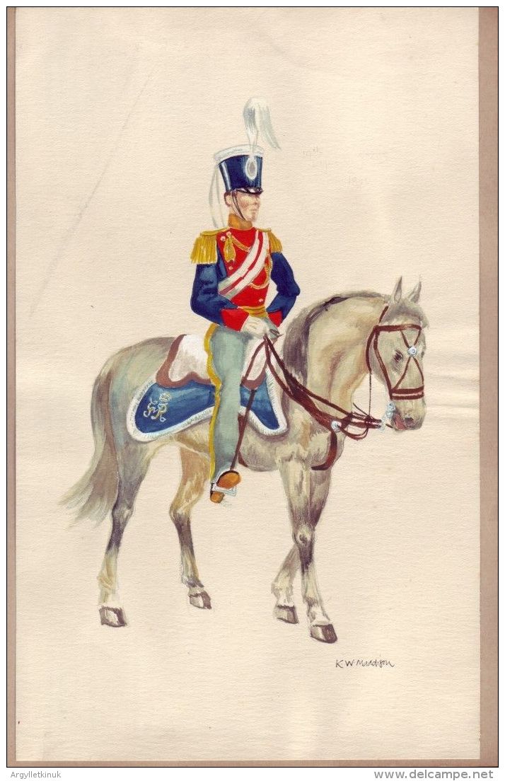 14th LIGHT DRAGOONS WATERCOLOUR - Other & Unclassified