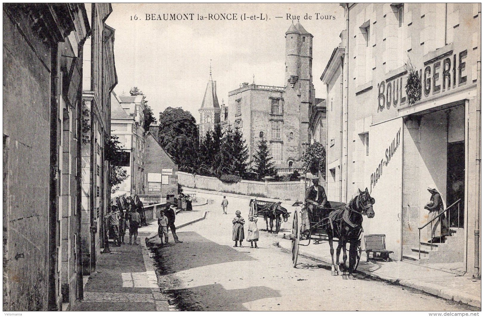 V9105 Cpa 37 Beaumont La Ronce - Rue De Tours - Beaumont-la-Ronce