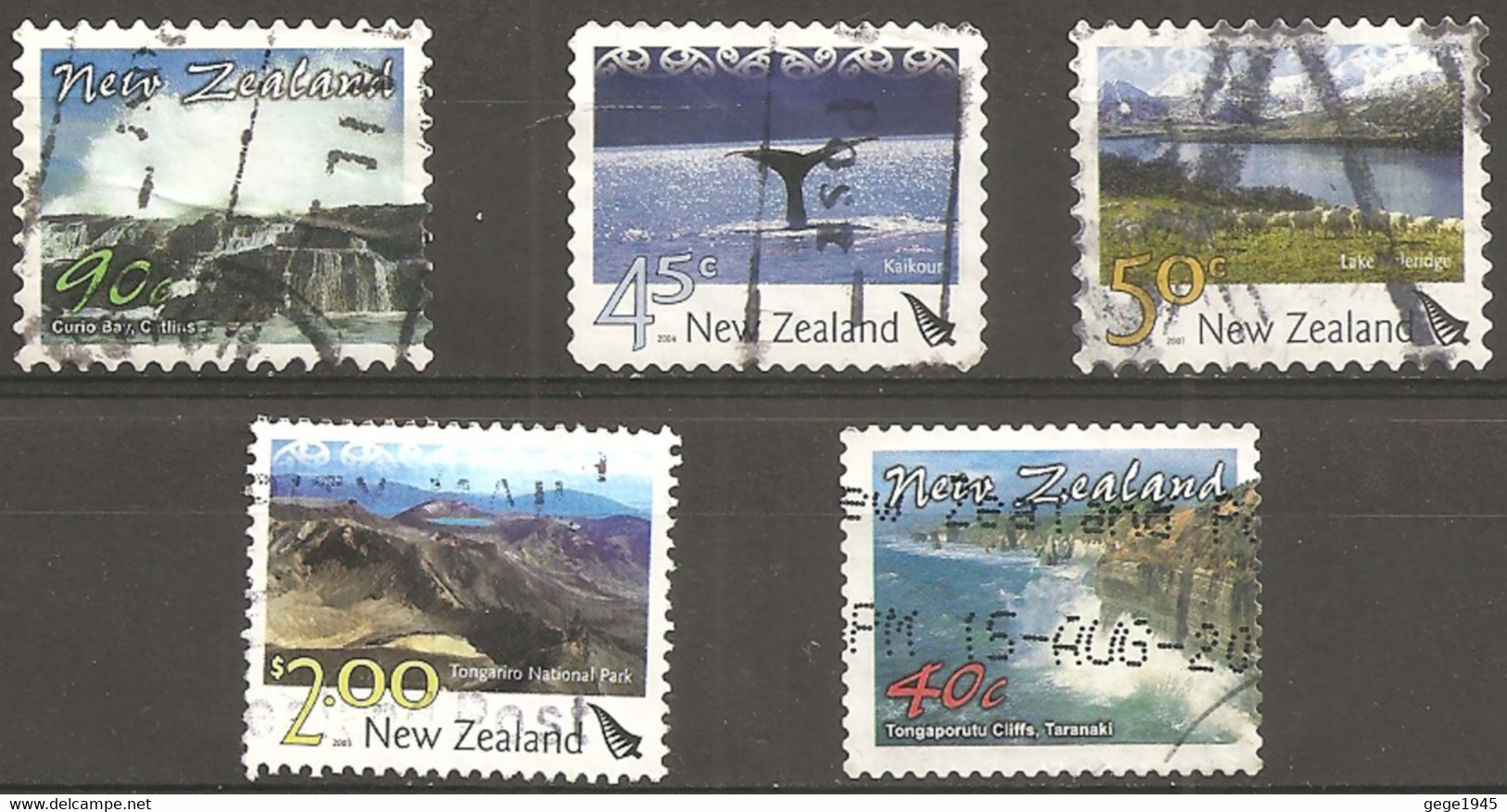 5  Timbres Oblitérés Différents - Used Stamps