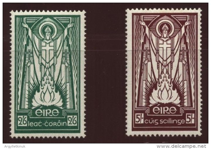 IRELAND 1937 HIGH VALUES ST PATRICK - Unused Stamps