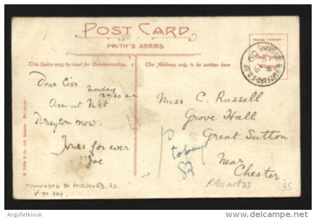 GB - 1919 RAILWAY POSTCARD - Postmark Collection