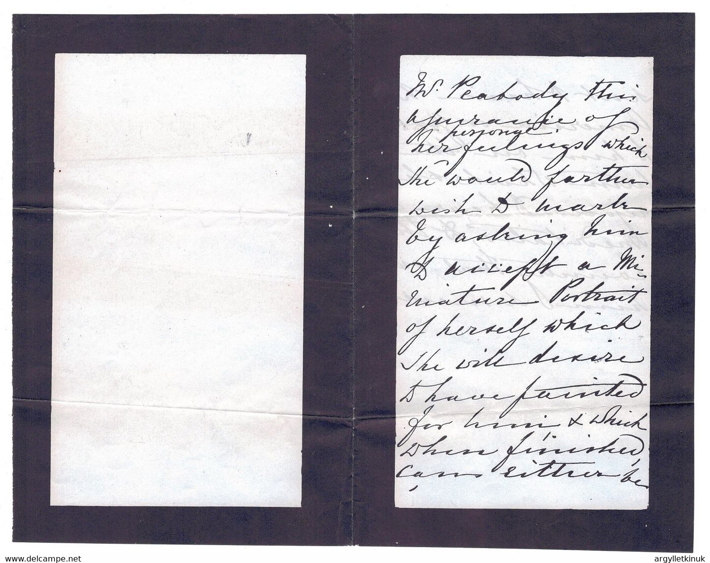 FACSIMILE LETTER & ENVELOPE QUEEN VICTORIA TO GEORGE PEABODY WINDSOR 1886 - Historical Documents