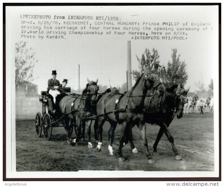 HRH PRINCE PHILIP HORSE DRIVING CHAMPIONSHIP HUNGARY - Famous People