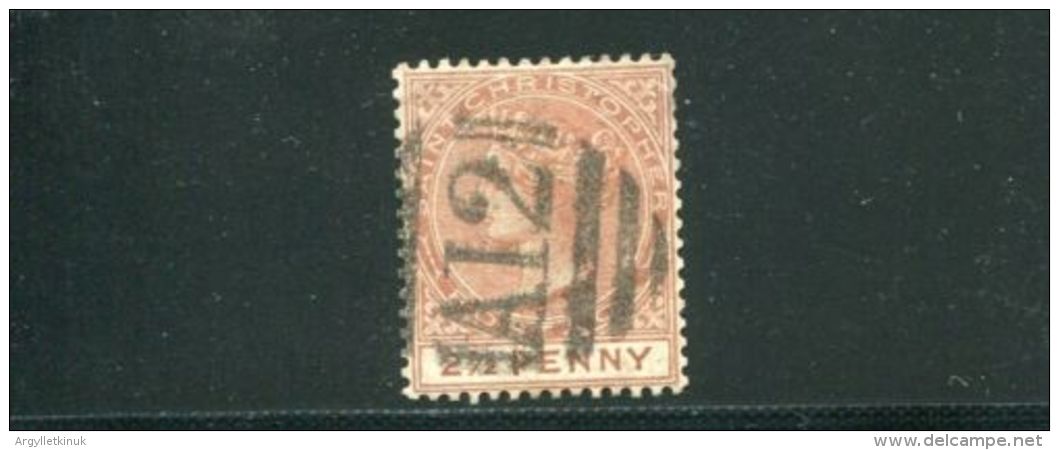 ST CHRISTOPHER VICTORIA 1882 GOOD 2 ½d - Other & Unclassified