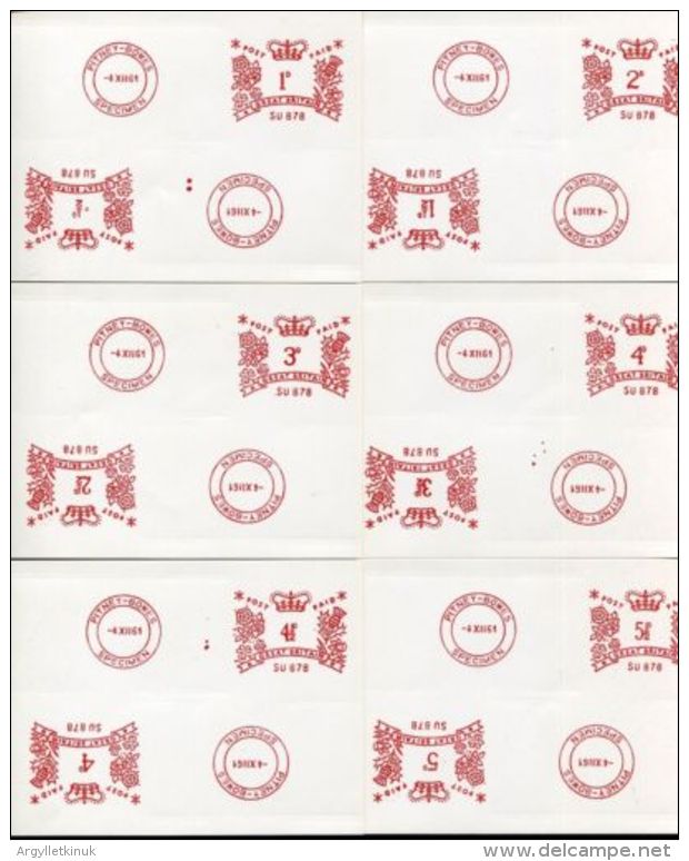 GREAT BRITAIN PITNEY BOWES SPECIMEN METER POST 1961 - Ficción & Especimenes