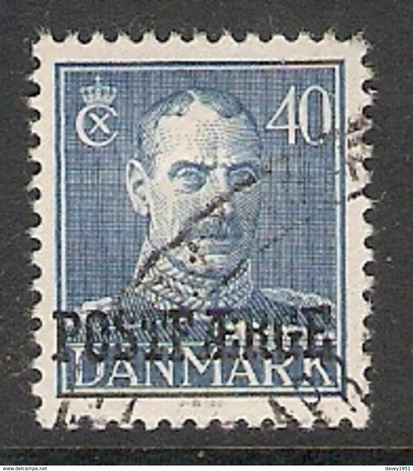 003919 Denmark 1945 Parcel Post 40o FU - Parcel Post