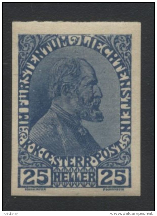 LIECHTENSTEIN 1915 IMPERF 25 HELLER - Other & Unclassified