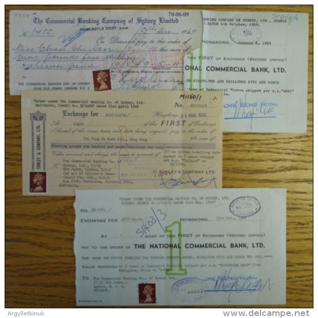 HONG KONG STAMP DUTY FISCALS TO $1 1967/69 - Sonstige & Ohne Zuordnung