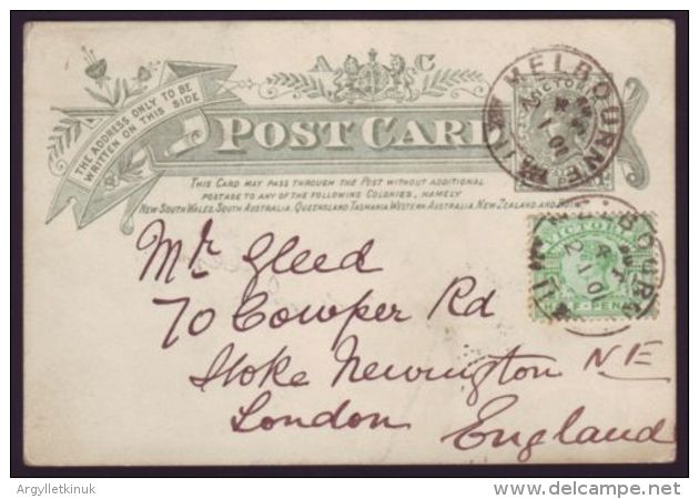 VICTORIA STATIONERY 1901 NEW YEAR NEW CENTURY - Covers & Documents