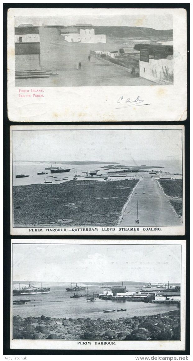 ADEN PERIM ISLAND POSTCARDS - Aden (1854-1963)