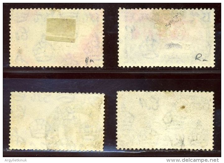 HONG KONG 1935 KGV SILVER JUBILEE POSTMARKS - Gebruikt