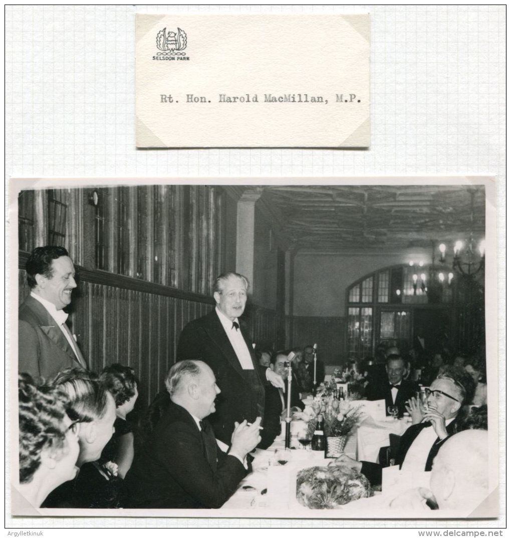 ORIGINAL PHOTO & REPLACEMENT CARD TORY PRIME MINISTER 1961 KESTON ASSOCIATION - Famous People