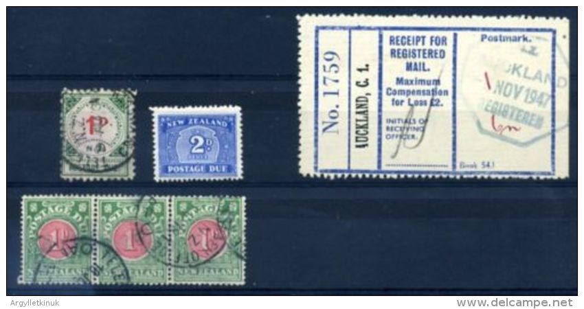 NEW ZEALAND POSTAGE DUES AND REGISTERED - Other & Unclassified