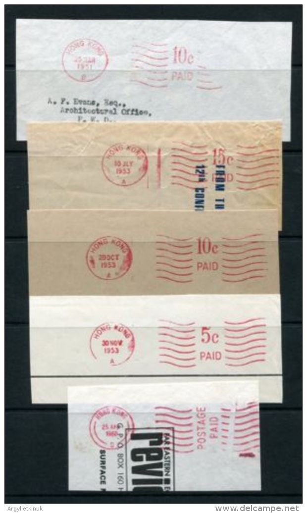 HONG KONG METER POSTMARKS 1951/1985 - Other & Unclassified