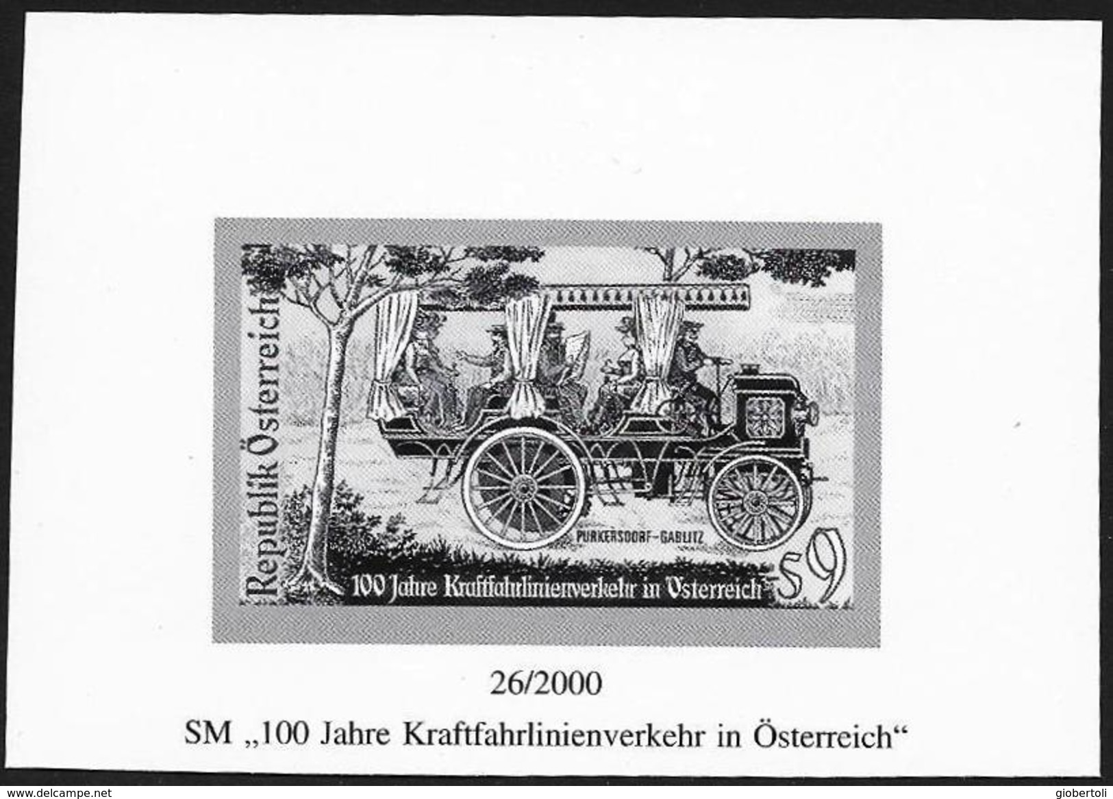 Austria/Autriche: Prova Per La Stampa, Proof For Printing, épreuve Pour L'impression, Cannstatter Daimler - Bussen