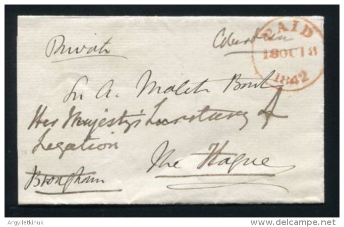 FINE ORIGINAL AUTOGRAPHED ENVELOPE LORD CHANCELLOR H. BROUGHAM LADY MALET - Other & Unclassified