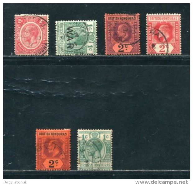 BRITISH HONDURAS KINGS POSTMARK SELECTION - Honduras Britannico (...-1970)