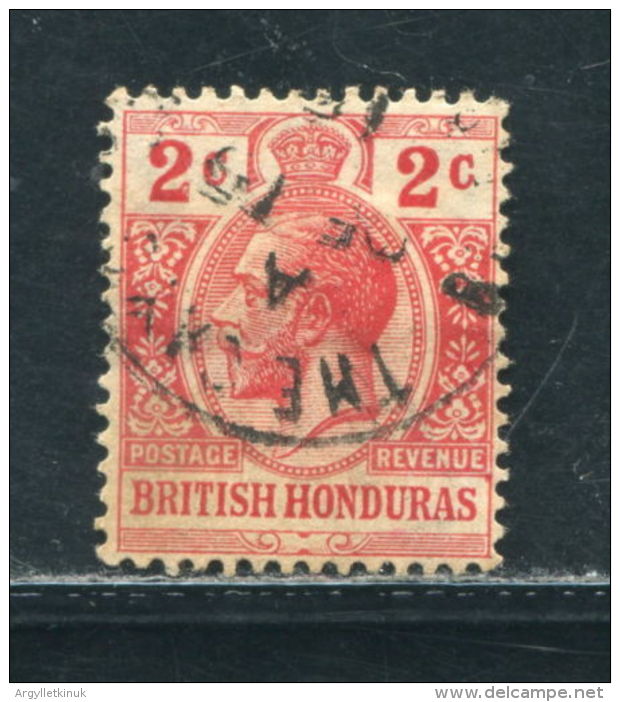 BRITISH HONDURAS KING GEORGE FIFTH VILLAGE POSTMARK THE CAYO 1915 - Honduras Británica (...-1970)