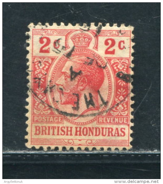 BRITISH HONDURAS KING GEORGE FIFTH VILLAGE POSTMARK THE CAYO 1915 - Brits-Honduras (...-1970)