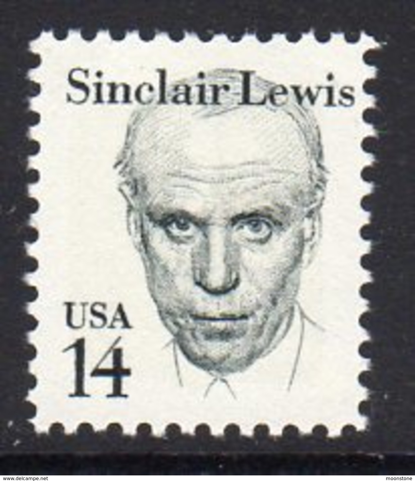 USA 1985-94 Great Americans Definitives, 14c Sinclair Lewis, MNH (SG 2119) - Nuovi