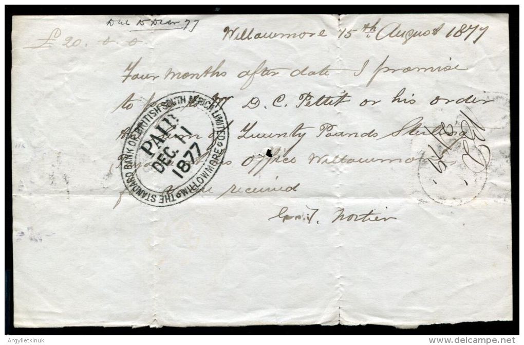 CAPE OF GOOD HOPE STAMP DUTY STAMPS WILLOWMORE - Non Classés