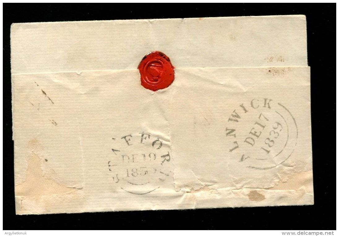 GREAT BRITAIN NORTHUMBERLAND FREE UNIFORM 4d POST 1839 - ...-1840 Prephilately