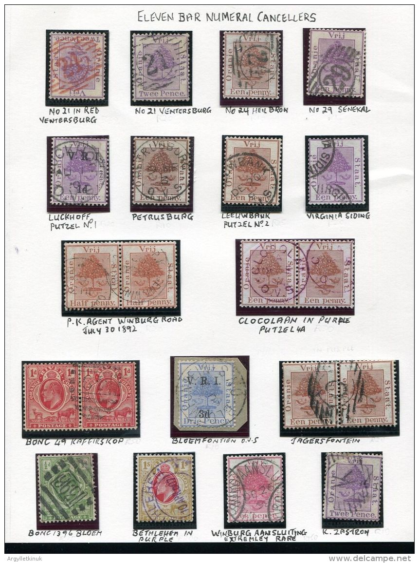 ORANGE FREE STATE AMAZING POSTMARKS WINBURG AANSLUITING - Oranje Vrijstaat (1868-1909)