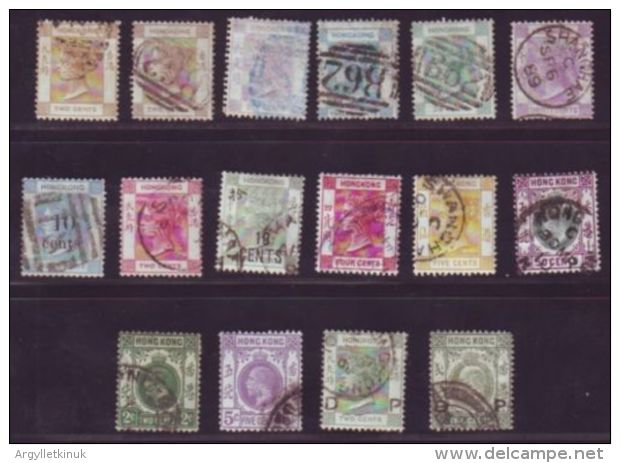 HONG KONG 1863-1936 USED SELECTION - Lots & Serien