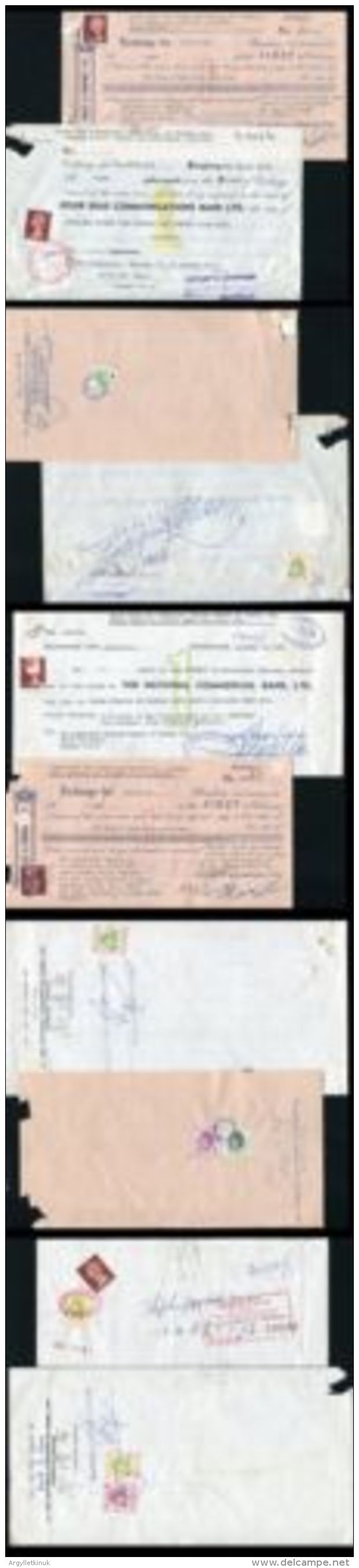 HONG KONG / GB/ AUSTRALIA CHEQUES 1968/9 - Cheques & Traveler's Cheques