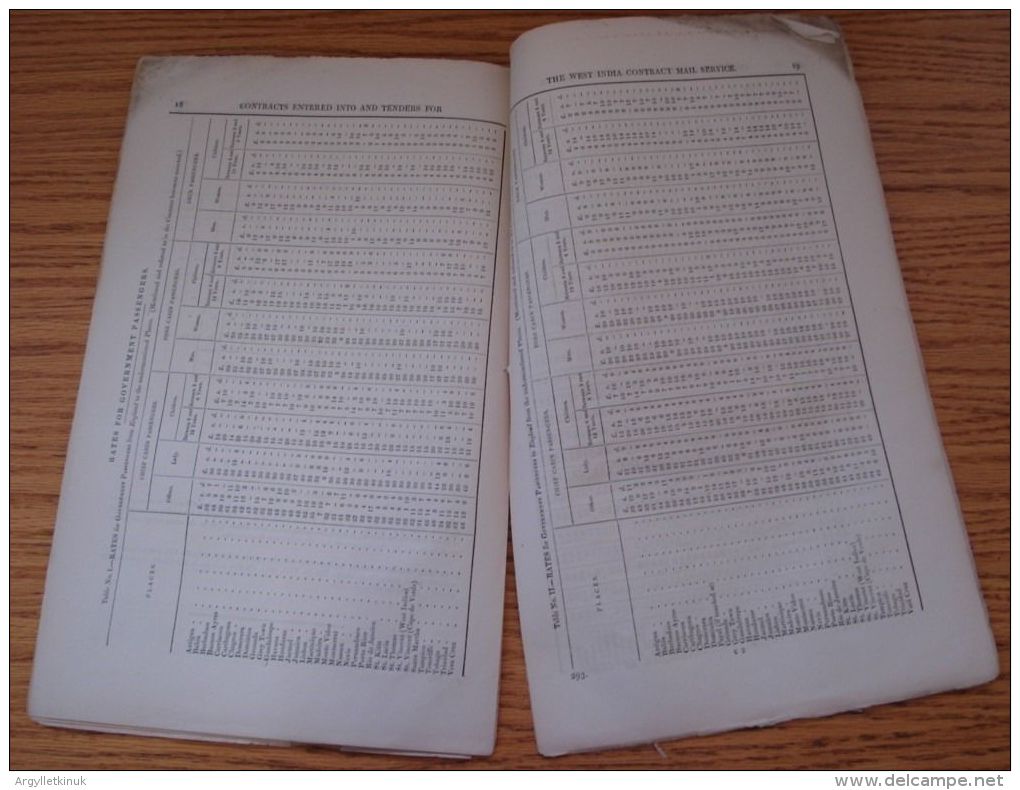 GB WEST INDIES BRAZIL CONTRACT MAIL SERVICE 1851 - Historical Documents