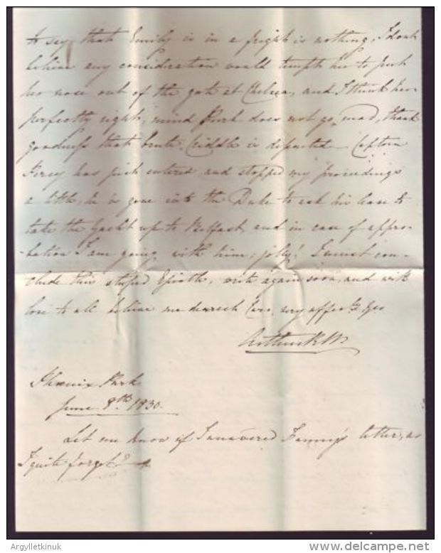 IRELAND DUBLIN OFFICIAL FREE 1830 TO SURREY ENGLAND - Vorphilatelie