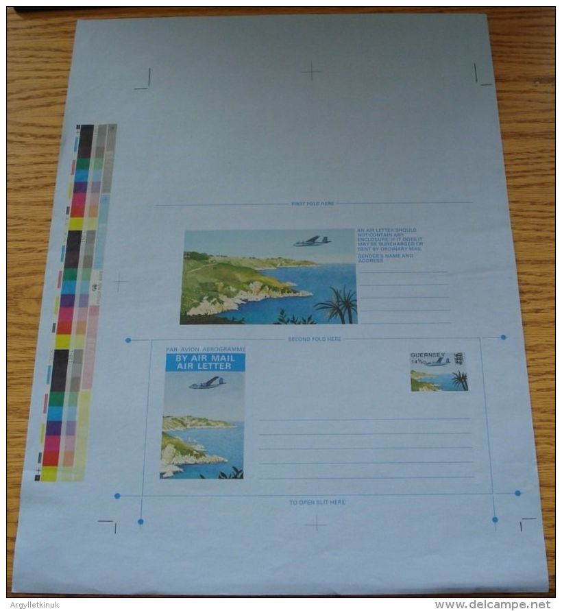 GB CHANNEL ISLANDS GUERNSEY 1980 AIRCRAFT PROOF - Covers & Documents