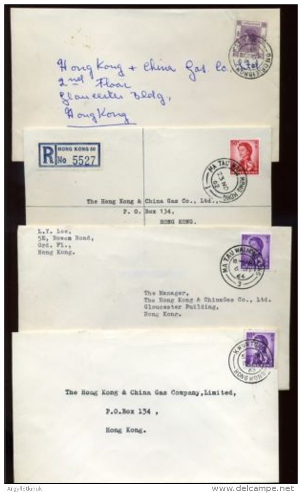 HONG KONG 1960s COMMERCIAL MAIL - Lettres & Documents