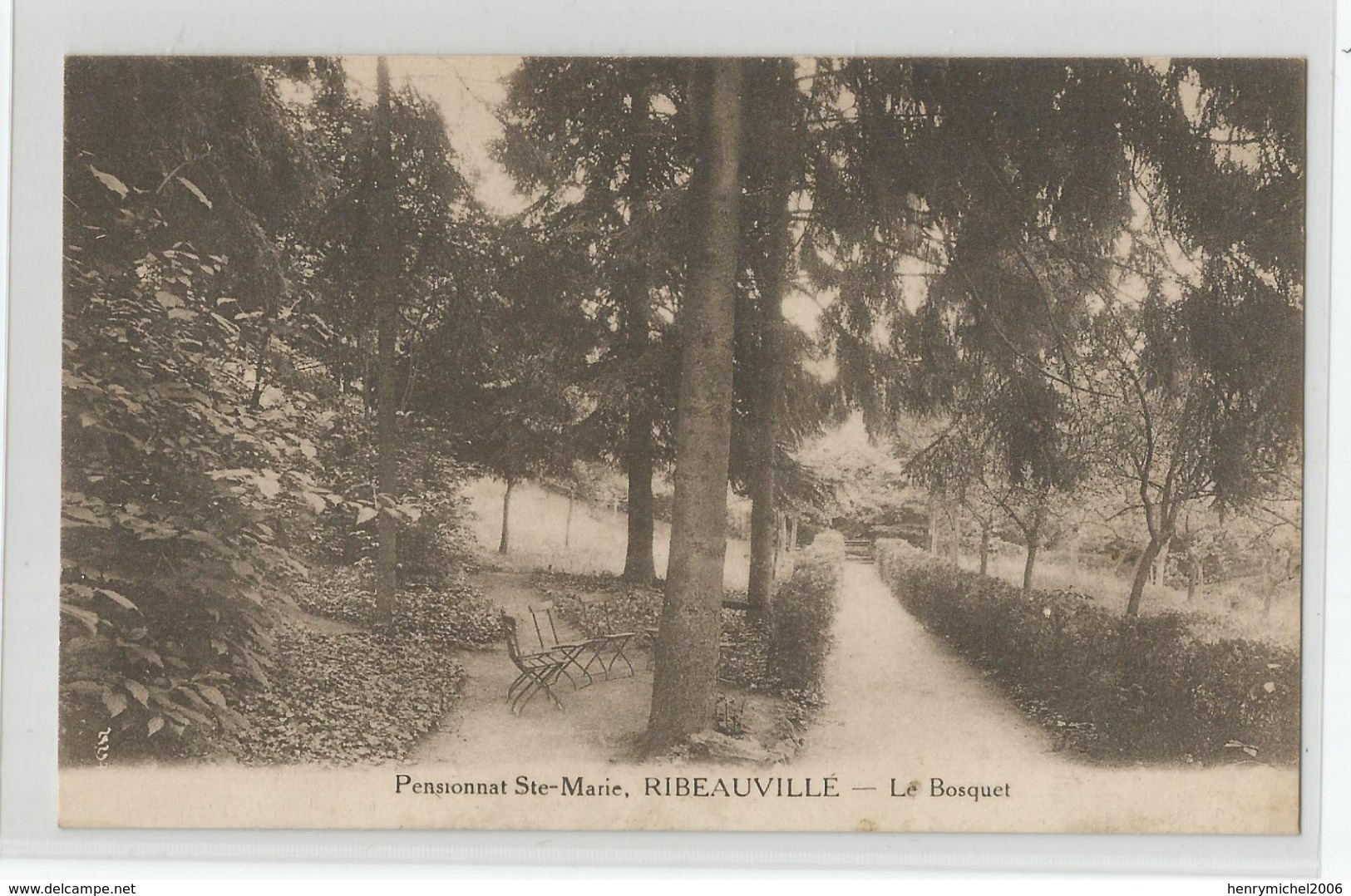 68 - Haut Rhin - Ribeauvillé Pensionnat Ste Marie Le Bosquet - Ribeauvillé