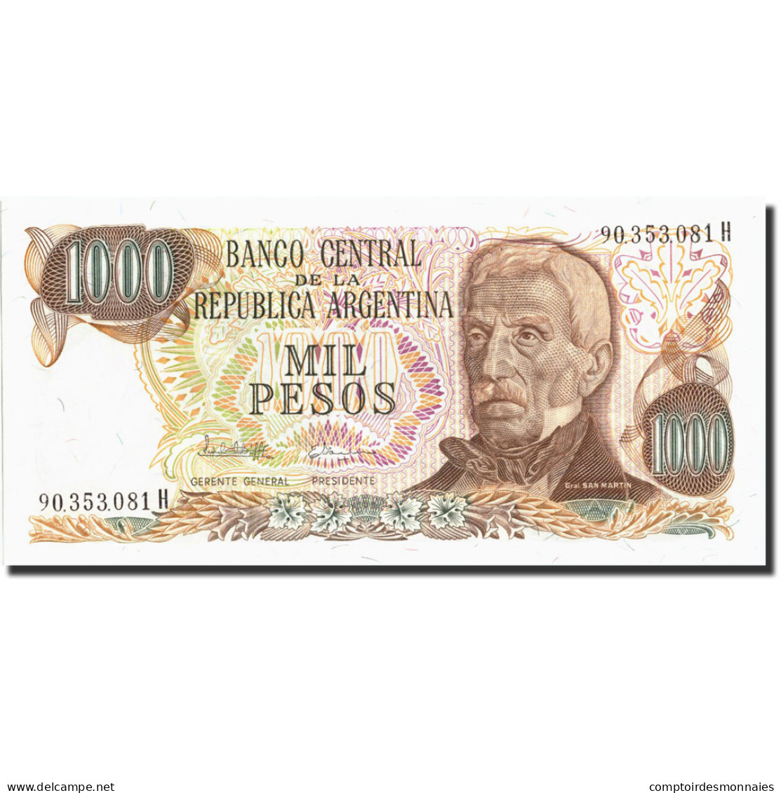 Billet, Argentine, 1000 Pesos, Undated (1977-83), Undated (1977-1983), KM:304b - Argentine