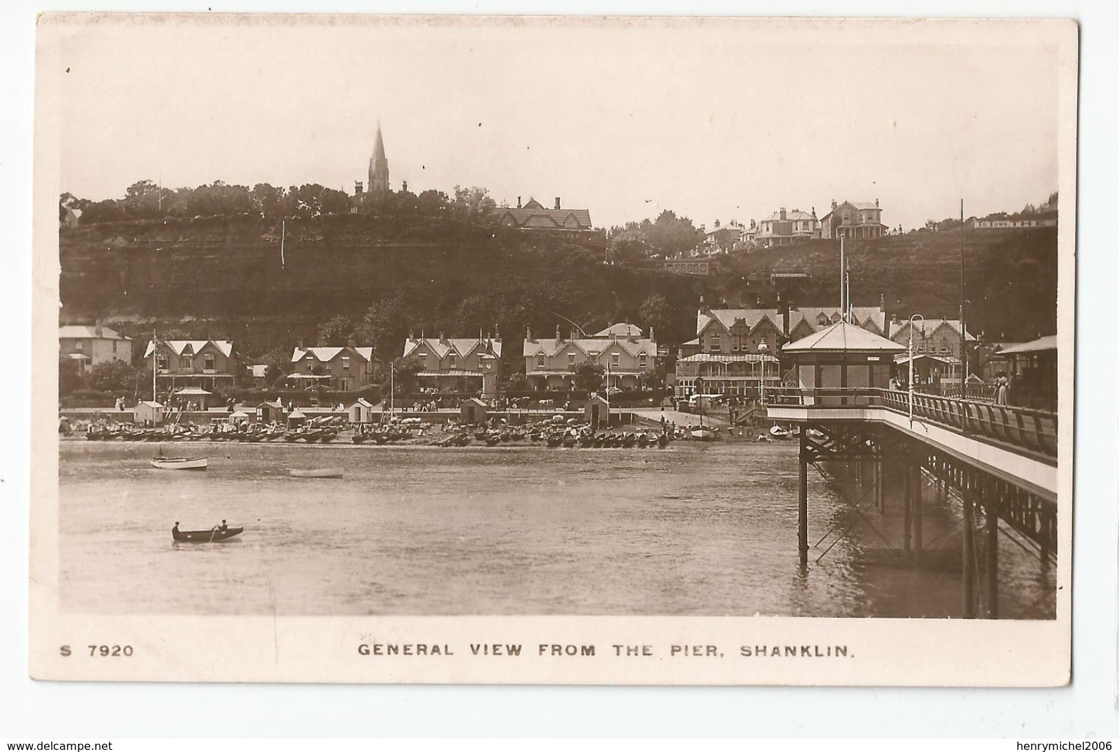 Cpa Isle Of Wight Genral View From The Pier , Shanklin - Andere & Zonder Classificatie