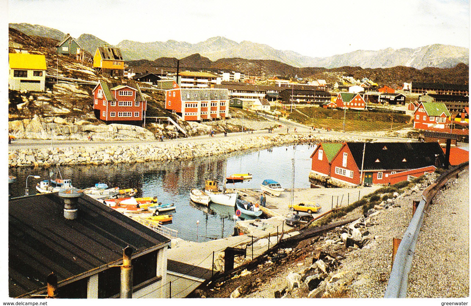 Greenland 1985 Postcard Frederikshab Ca Pölarstern, Ca Longyearbyen (35652) - Barcos Polares Y Rompehielos