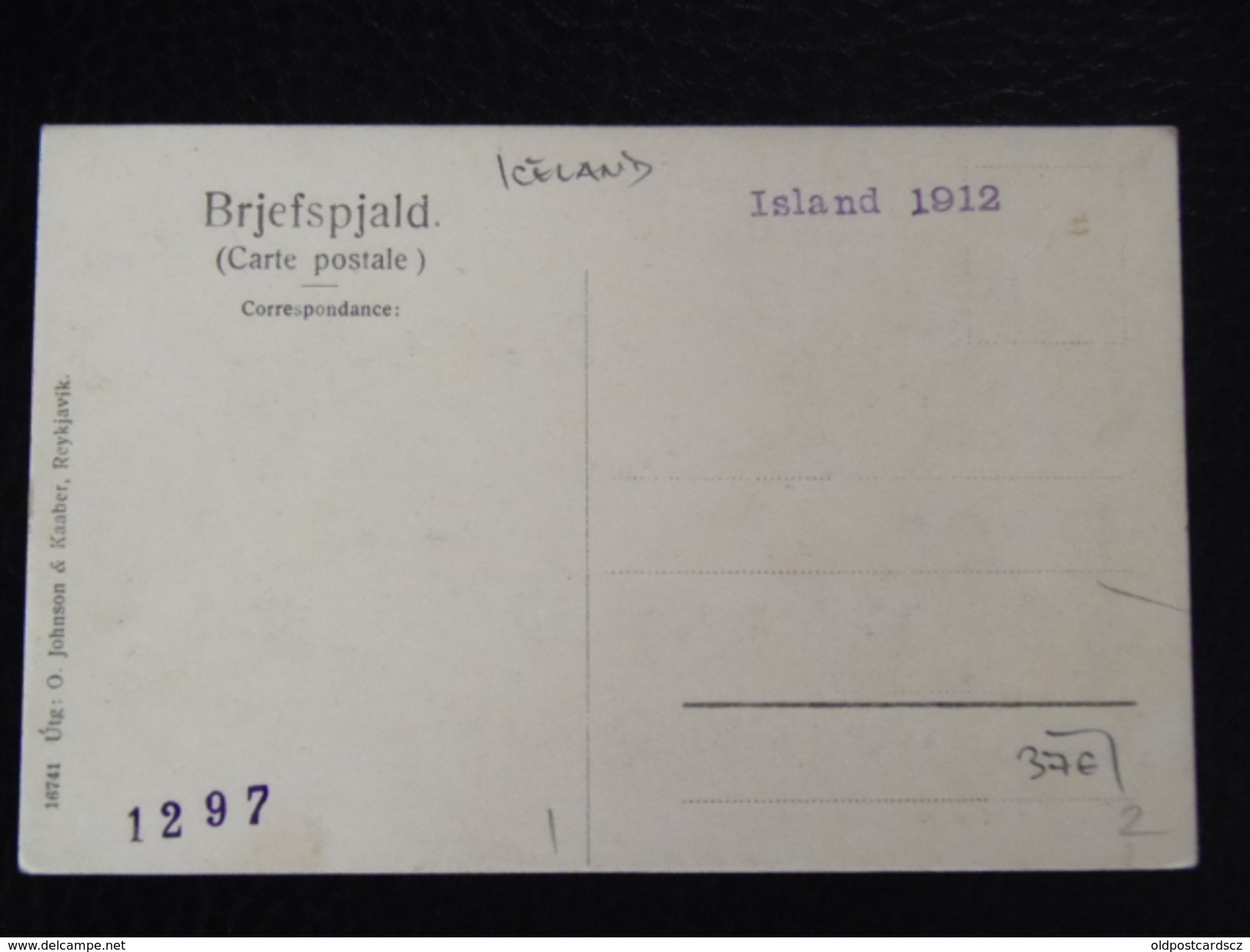 Iceland Island 2 Islenzkur Bondabaer 1912 Ed 16741 Johansan Reykjavik - Islande